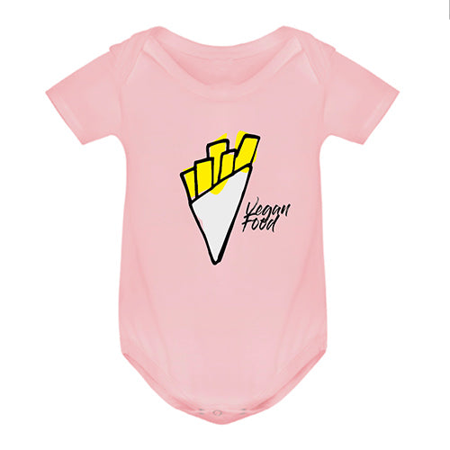 Baby onesie vegan food