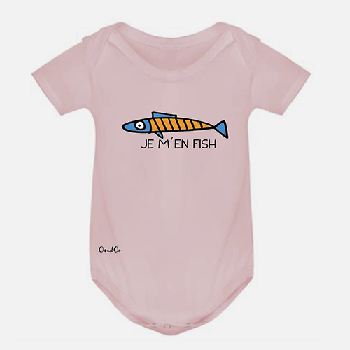 Baby onesie Je m'en fish NEW