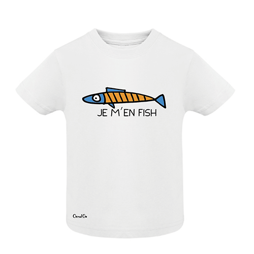 Baby T-shirts je m'en fish NEW