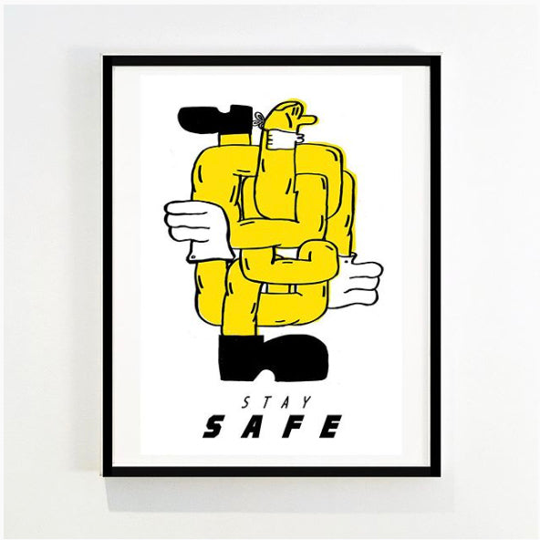 Poster Stay safe A3