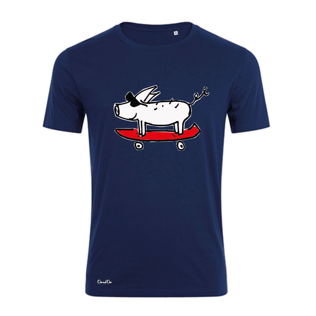 T-Shirt Skate Pig