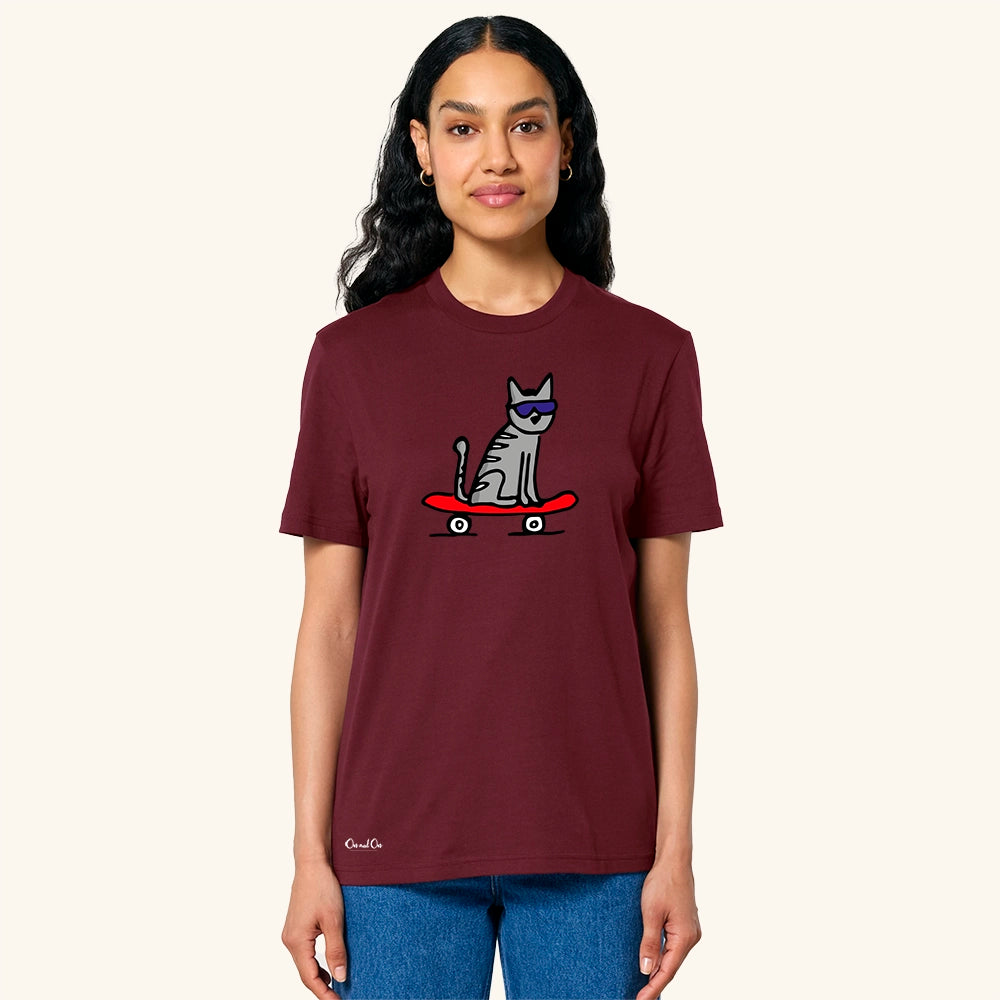 T-shirt Skat Cat