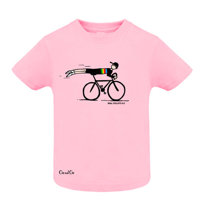 Baby T-shirt Real cyclists fly