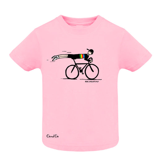 Baby T-shirt Real cyclists fly