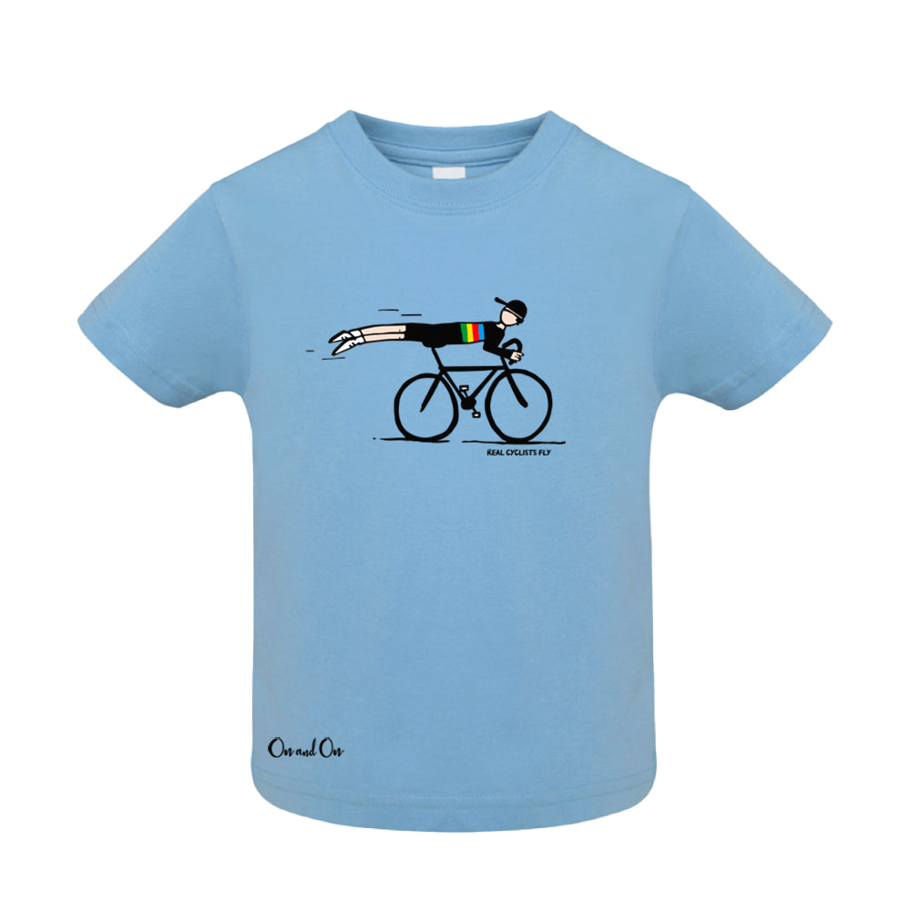 Baby T-shirt Real cyclists fly