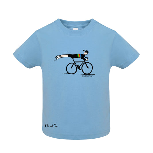 Baby T-shirt Real cyclists fly